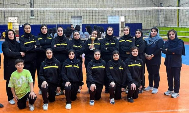 برتری تیم والیبال دختران پتروشیمی مارون در لیگ استان