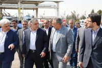 بازدید نوروزی محسن پاک‌نژاد از بزرگ‌ترین انبار نفت ایران