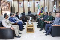 مدیران پالایشگاه آبادان با فرماندۀ سپاه شهرستان دیدار کردند