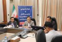 مدیرعامل منطقۀ ویژۀ اقتصادی پتروشیمی با کارکنان دیدار کرد