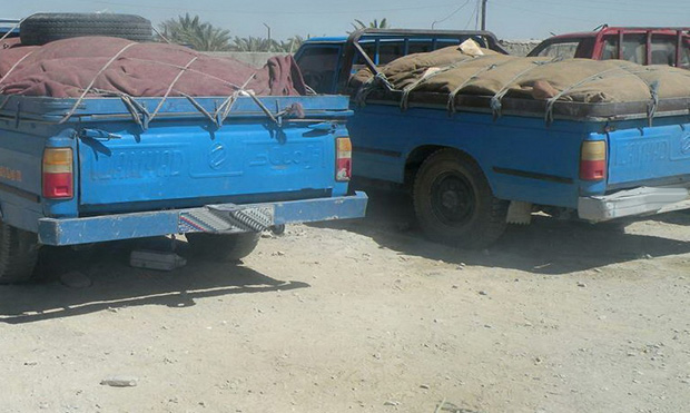 توقیف ۲ خودروی نیسان حامل سوخت قاچاق در بویراحمد