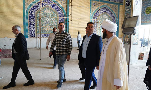 بازدید از روند تعمیرات اساسی مسجدجامع بندر امام خمینی