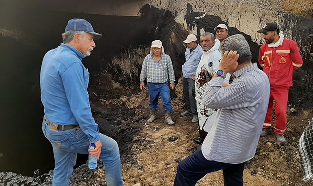 خط لولۀ ۲۶ اینچ نفت کوره در منطقۀ خوزستان ایمنسازی شد خط لولۀ ۲۶ اینچ نفت کوره در منطقۀ خوزستان ایمنسازی شد
