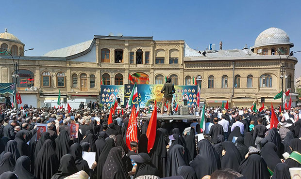 وداع پرسنل شرکت پخش همدان با سردار سپهبد شادمانی