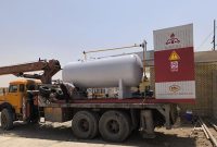 بهرهمندی مواکب اربعین حسینی از گاز مایع رایگان در شلمچه بهرهمندی مواکب اربعین حسینی از گاز مایع رایگان در شلمچه