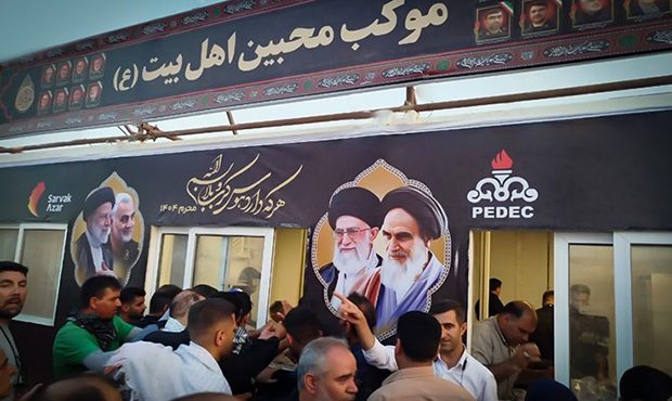 خدمت‌رسانی موکب محبین اهل بیت (ع) شرکت متن به زائران
