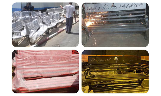 نصب نیمکتهای تازه در شهرکهای مسکونی شهید تندگویان نصب نیمکتهای تازه در شهرکهای مسکونی شهید تندگویان