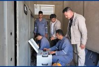 انجام تعمیرات اساسی مراکز برق شهرک شهید منتظری