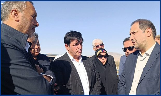 رئیس کمیسیون عمران از سد حوضیان الیگودرز بازدید کرد