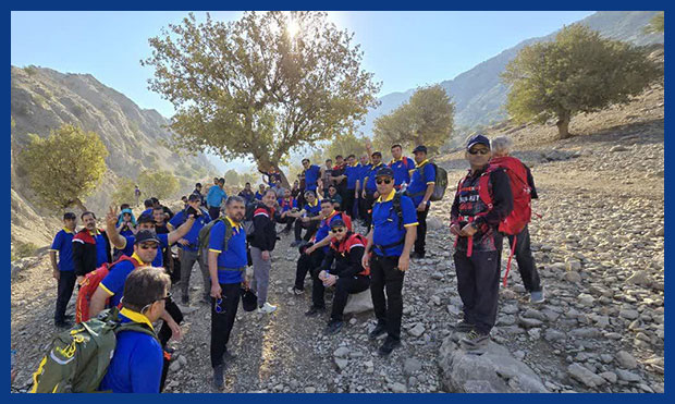 کارکنان نفتوگاز اروندان، مسیر کوهستانی باغملک را پیمودند کارکنان نفتوگاز اروندان، مسیر کوهستانی باغملک را پیمودند