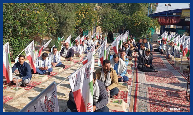 تجدید میثاق اروندانی‌ها با آرمان‌های امام راحل (ره) و شهیدان