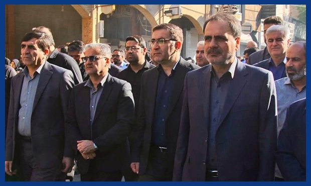 حضور پرسنل مناطق نفت‌خیز جنوب در تشییع شهدای گمنام