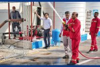 سامانۀ اطفاء حریق آب آتش‌نشانی در مرکز منطقۀ خلیج‌ فارس
