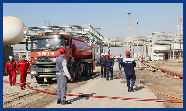 مانور شرایط اضطراری با سناریوی نشت گاز LPG به اجرا درآمد مانور شرایط اضطراری با سناریوی نشت گاز LPG به اجرا درآمد